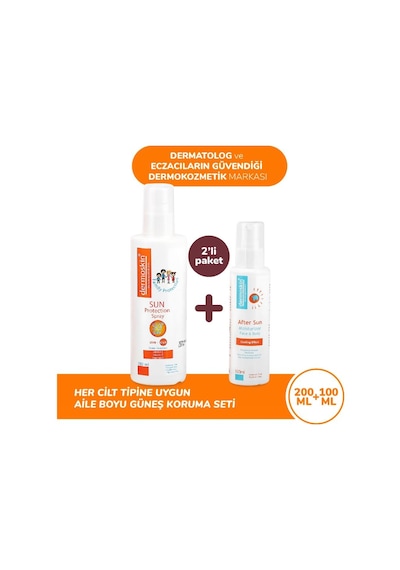 Dermoskin Sun Protection Aile Boyu SPF50+ Güneş Kremi 200 ML