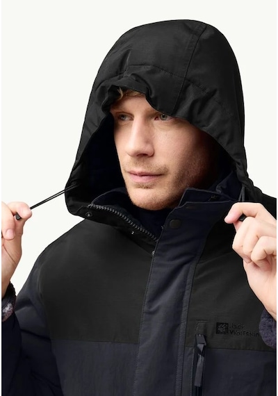 Jack Wolfskin Gletschersee Parka M Erkek Siyah Siyah