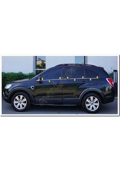 Markadan Chevrolet Captiva Krom Cam Çıtası 2007 Sonrası 6 Parça   P