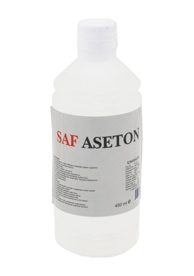 Saf Aseton 500ml Oje Sil Makine Temizleme Yapışkan Temizleme - 24'li Paket Diğer