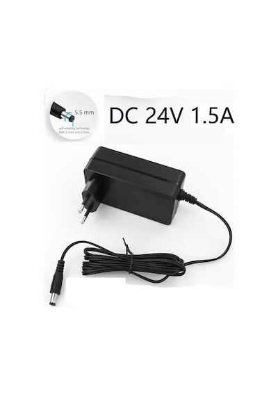 2 Adet Dc 24v 1.5A Nem Nozülü Adaptörü