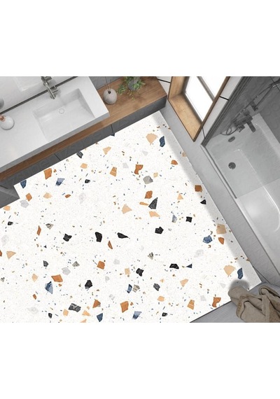 Yer Kaplama Zemin Kaplama Folyosu 65x130 Cm Terrazzo Mermer
