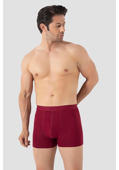Arma Yıldız Erkek Bordo Bambu Boxer 3'lü Paket Bordo