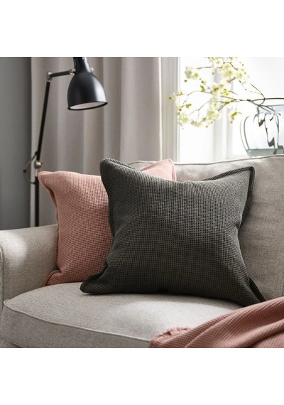 Ikea Klotstarr Yastık Kılıfı 50 X 50 Cm Koyu Gri