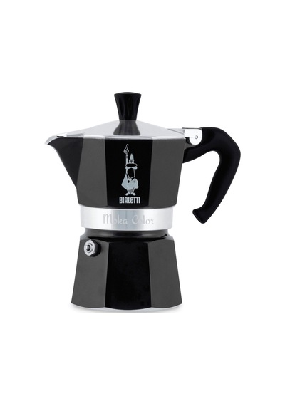 Bialetti - Moka Express Siyah: 3 Cups Ocak Üstü Espresso Pişirici
