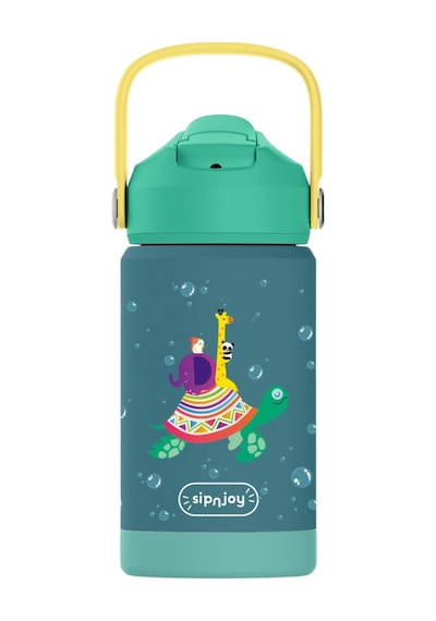 Sipnjoy - Flipsip Çocuk Su Termosu 360 Ml - Turtle Voyage