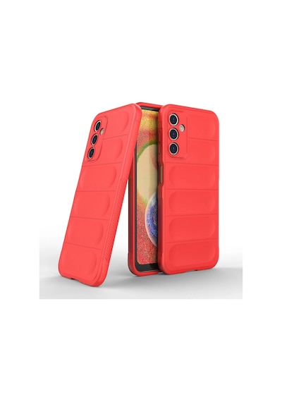 Samsung Uyumlu Galaxy A14 4g Kılıf Optimum Silikon Kırmızı