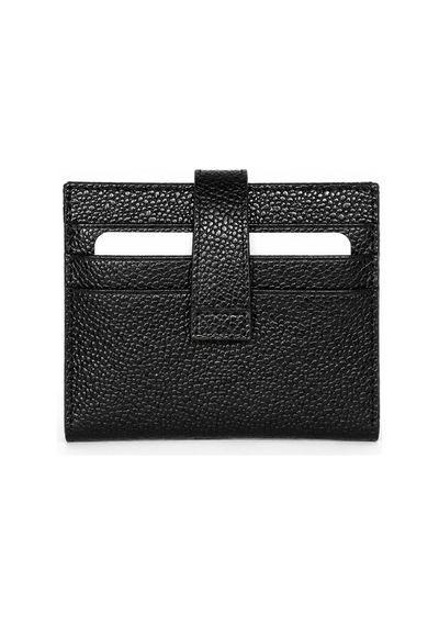 Genel Markalar Vaulto Gerçek Deri Unisex Kartlık Grained Siyah