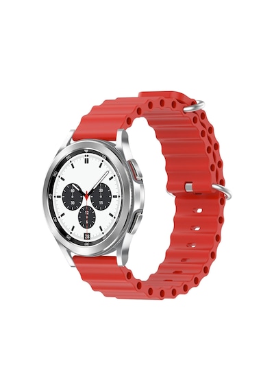 Microsonic Samsung Uyumlu Gear S3 Classic Kordon Ocean Band Kırmızı