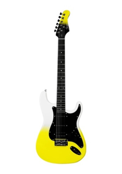 Smıger L-g2 İ6 Wky Strat Tipi Dahili Efektli Elektro Gitar Whıte Yellow