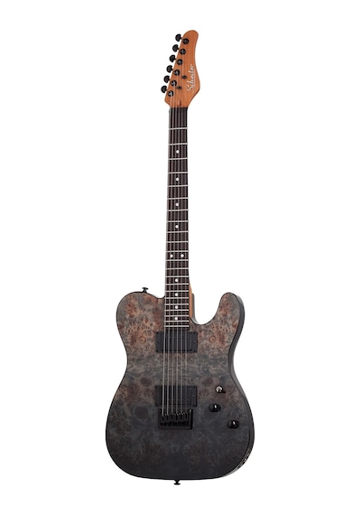 Schecter Pt Standard Elektro Gitar Black Fade Burst Burl