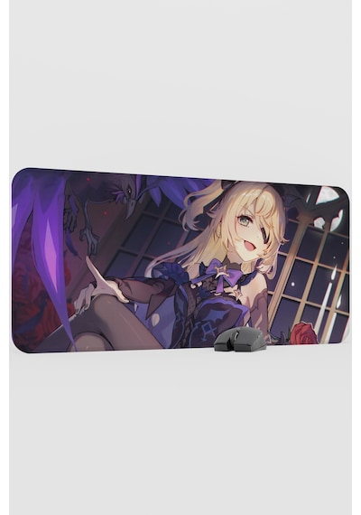 Fischl Genshin Impact Anime Gacha V4 - 90x40 Xxl Gaming Mouse Pad Fare Altlığı