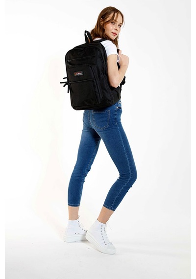 Kaukko Full Pocket Sırt Çantası Siyah K1599