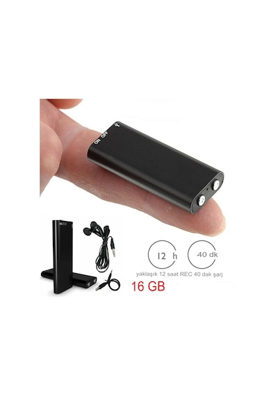 Reidan Mp Player & Ses Kayıt Cihazı 16Gb Mp3 Fonksiyonlu Mini Kay