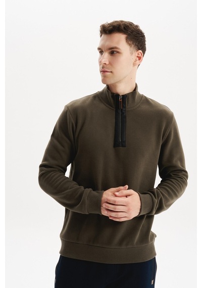 AR-MA Arma Erkek Regular Fit Yarım Fermuar Dik Yaka Sweatshirt Selanik Örme %65 Pamuk %35 Polyester K30554698102 Haki AR-MA Arma Erkek Regular Fit Yarım Fermuar Dik Yaka Sweatshirt Selanik Örme %65 Pamuk %35 Polyester K30554698102 Haki