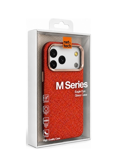 Nettech Apple İphone 17 Pro Max Uyumlu Nt-n130 Taşlı Seri Arka Koruma Kılıf - Mavi