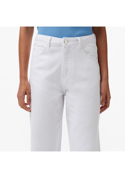 Nautica Kadın Beyaz Straight Fit Pantolon Düz 55p710t Beyaz