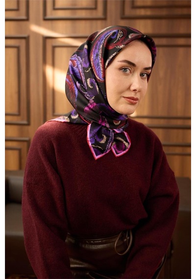 Silk Home Twill İpek Eşarp 11490-17 Siyah