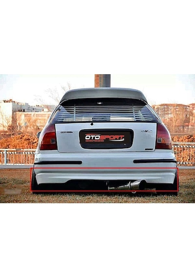 Honda Civic 1 Vtec Hb Arka Tampon Eki Fiberglass Boyasız