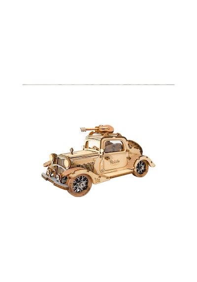 Vintage Car 3d Puzzle Ahşap Minyatür Maket Kiti Dıy Kendin Yap