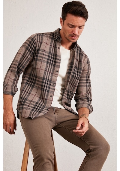 Buratti Erkek Gömlek Cf21W112844 Camel