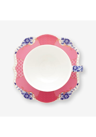 Pembe Porselen Kahve Fincan Seti 125 Ml
