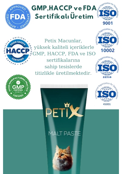 Petix Hairball Tüy Yumağı Kedi Malt Macunu 100 G