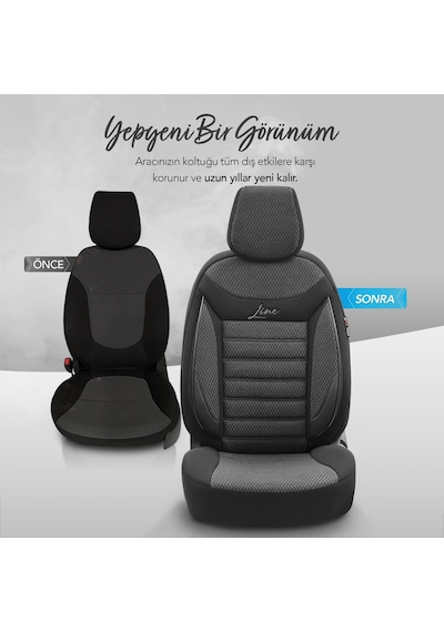 Otom Line Design Ekstra Destekli Oto Koltuk Kılıfı 550066786