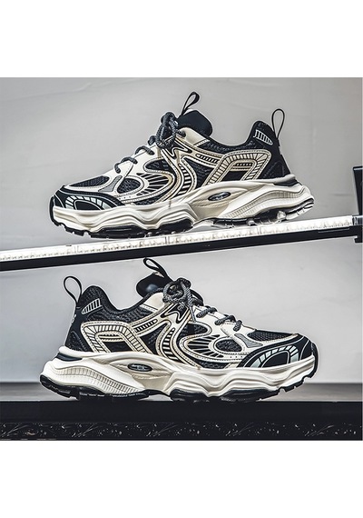 Erkek Kalın Tabanlı Sneaker Siyah
