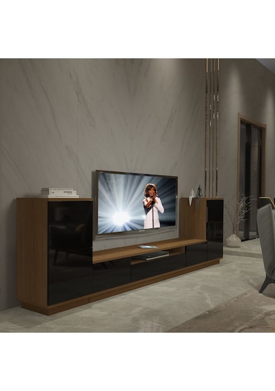 Decoraktiv Trendstyle On2s Mdf Tv Ünitesi Tv Sehpası Ceviz - Siyah