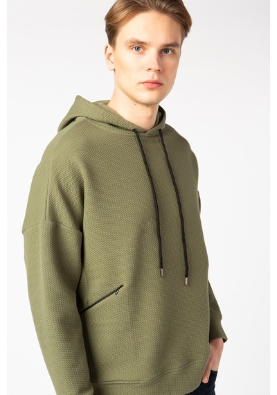 Vigoss Erkek Kapşonlu Sweatshırt 62170-00377 - Haki
