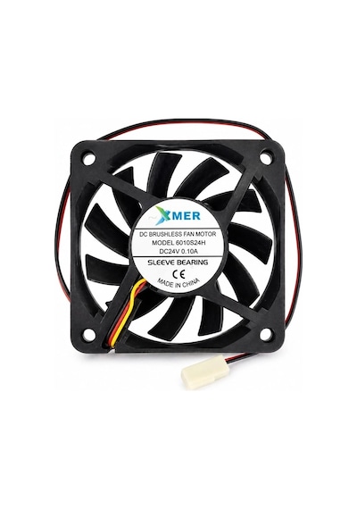 60x60x10mm 24v 3 Uçlu 0.10a 3p Xmer Fan