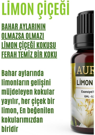 Auran Limon Çiçeği Esansiyel Uçucu Yağı 10 ML