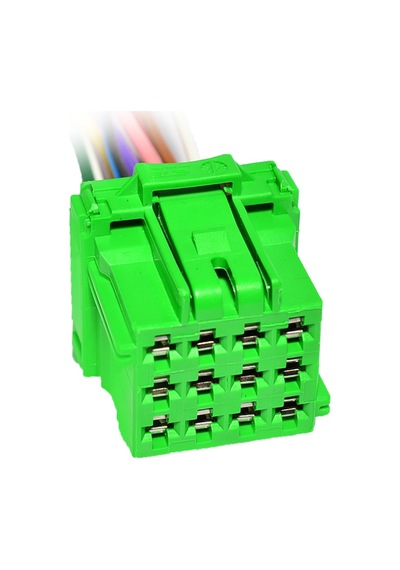 Soket 12 Kablo Jpt 12 Li Dişi Connector Yeşil Mercedes Kamyon Otobüs