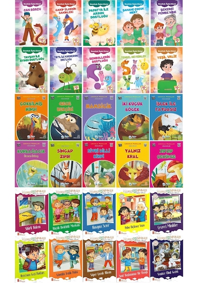 2.sınıflar İçin Renkli Eğlenceli Maceralı Okumayı Sevdiren Hikayeler 30 Kitap