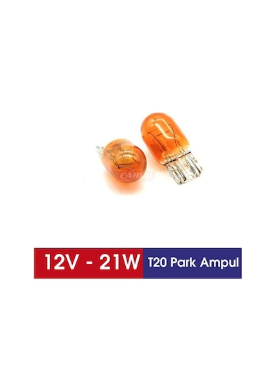 Ampul T 20 Park Çift Duy 21W Turuncu 2   Adet