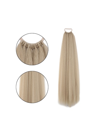 Lastik Tokalı At Kuyruğu Düz / Kumral Beyaz Platin Röfle - Mydr-718152 Çok Renkli