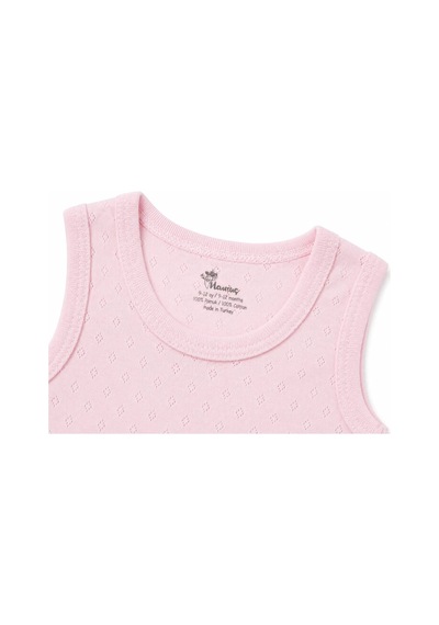 H&c Coolboy H&c %100 Pamuk Nokta Desenli Jakarlı Kolsuz Bebek Body Zıbın Pembe