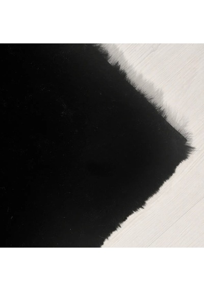 Çam Halı Tavşan Poly Rptf9060 Peluş Halı -siyah- Yüksek Kalite-ekstra Yumuşak - Kaymaz Özel Tabanlı - Özel Ölçü