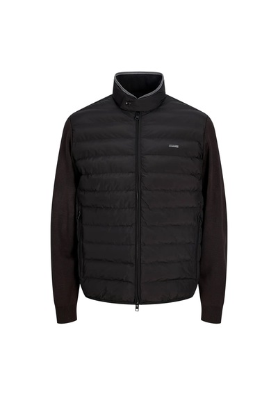Jack & Jones Erkek Jprblugarry Kolları Örme Dik Yaka Ceket Mont 12303513 Siyah