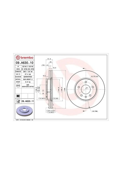 Opel Antara Fren Diski On 2007-2011 Brembo 09a63010 2adettir