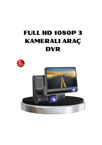 Full Hd Araç Kamerası 3 Lü 4.0 Ekranlı Ve Hdr Gece Görüşlü 30717055