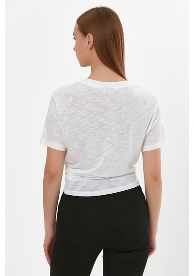 Alexandergardı Baskılı Bağcıklı T-shirt B22-24300 001