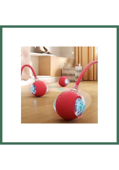 Hakdempet Akıllı Kedi Oyuncağı, Usb Şarjlı, Led Işıklı, 3 Modlu, Otomatik Yuvarlanan Top Bss