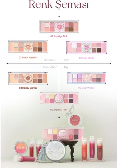 Peripera All Take Mood Like Palette 06 İmperial Pink
