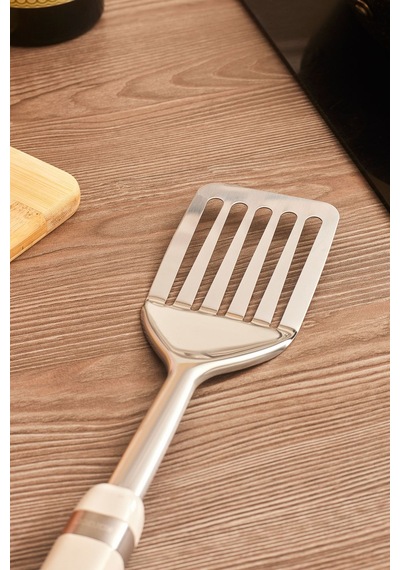 Karaca Mastermaid Oluklu Spatula Krem