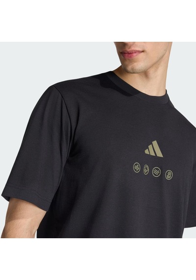 Adidas Climacool City Tech Illustration Graphic Erkek Tişört C-adıjz7516e50a00 Siyah