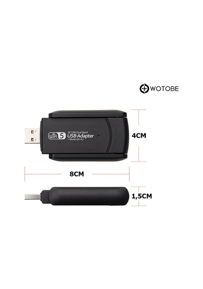 2.4/5 Uyumlu Ghz Kablosuz Usb 3.0/2.0/1.1 Mac Windows Linux Uyumlu 1300mbps Wi-fi Adaptörü