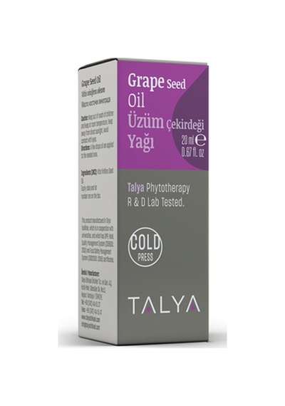 Talya Soğuk Sıkım %100 Saf ve Doğal Üzüm Çekirdeği Yağı 20 ML