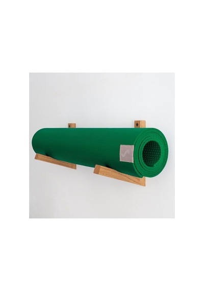 Ahşap Eğimli Yoga Mat Askıları, Yoga Mat Tutucu, Pilates Mat Duvar Tutucu, Duvara Monte Yoga Mat